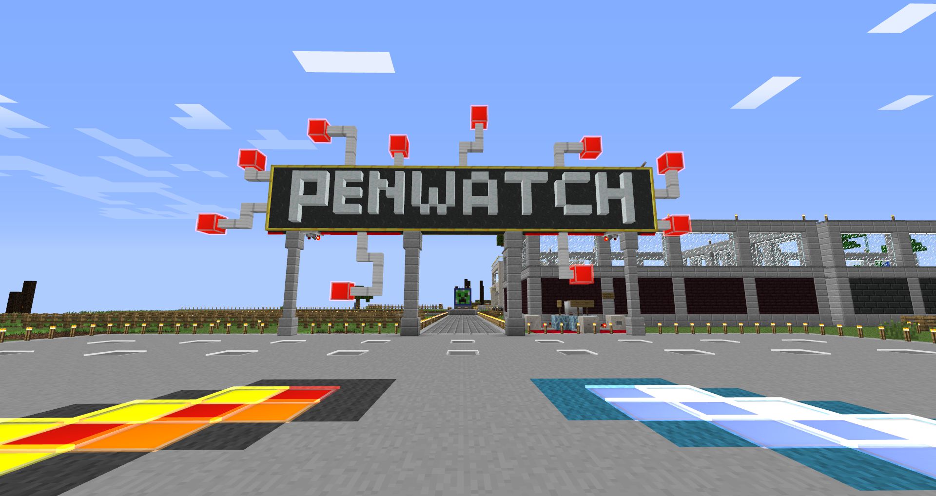 Town square from the Penwatch Tekkit server - 2012