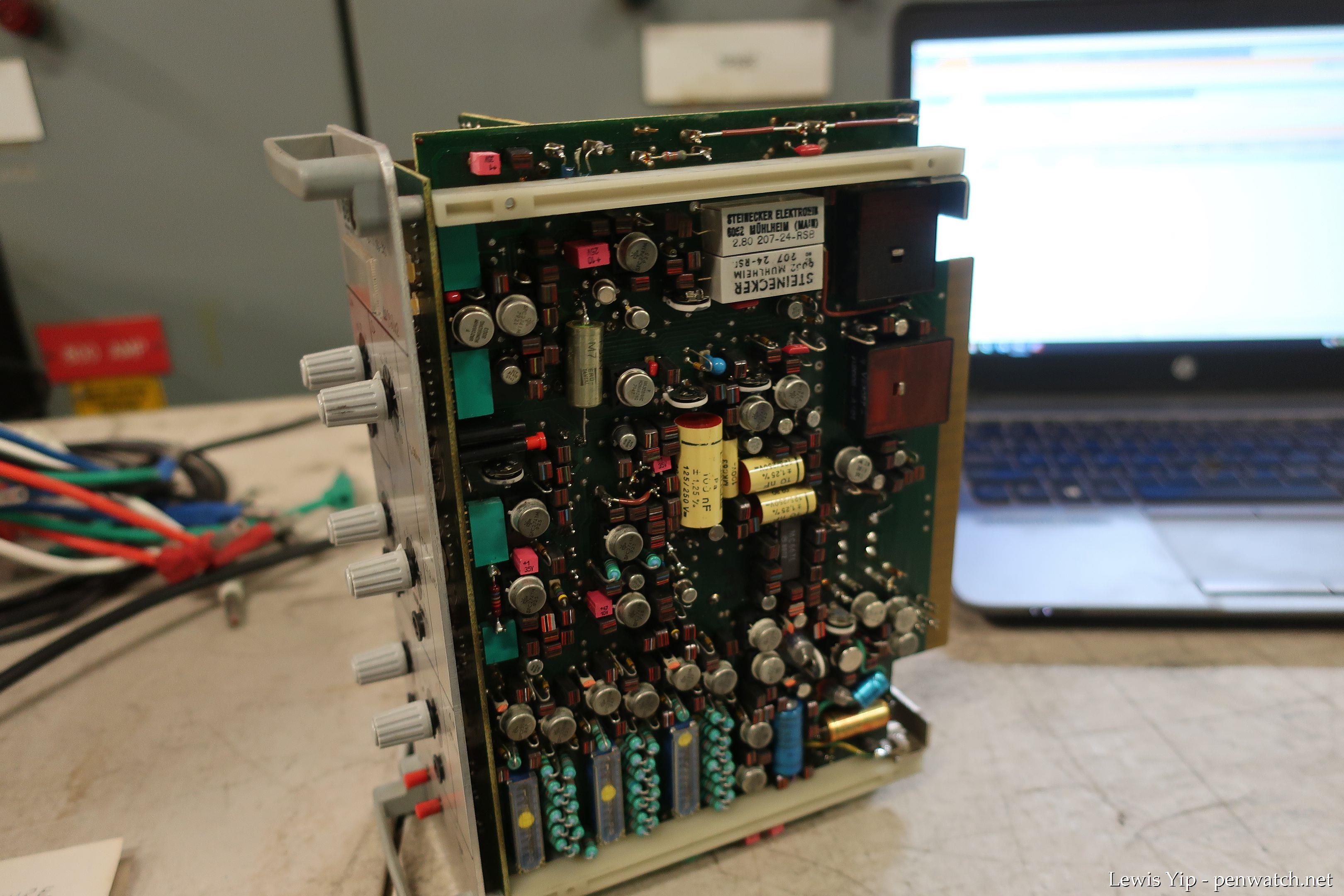 A side view of the BBC ITX 193 motor protection relay