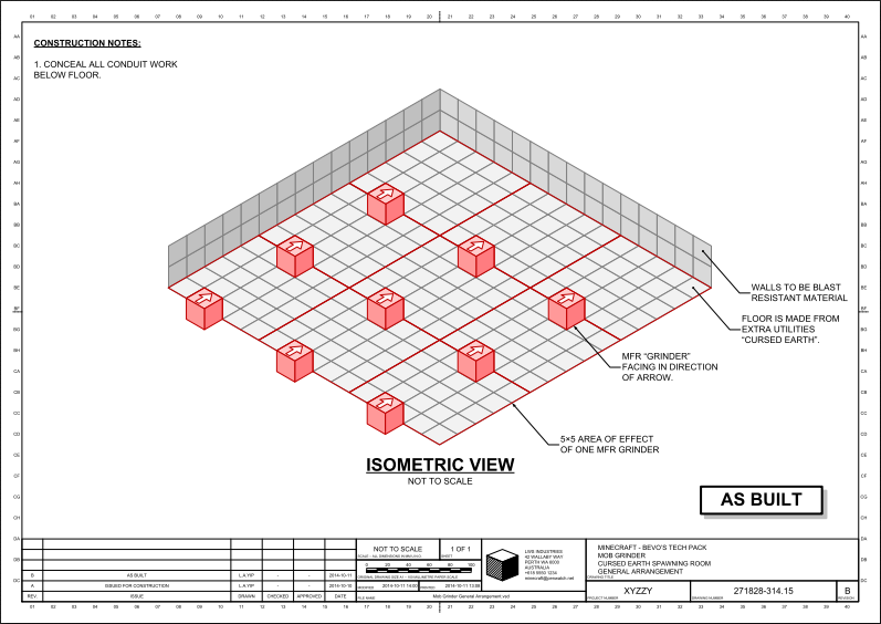 Mob grinder general arrangement