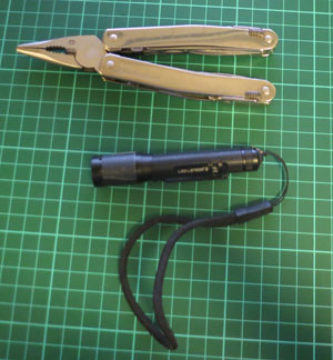 Leatherman and AAA Torch